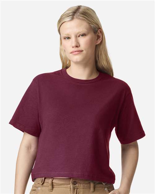 American Apparel Women's Fine Jersey Boxy Tee 102