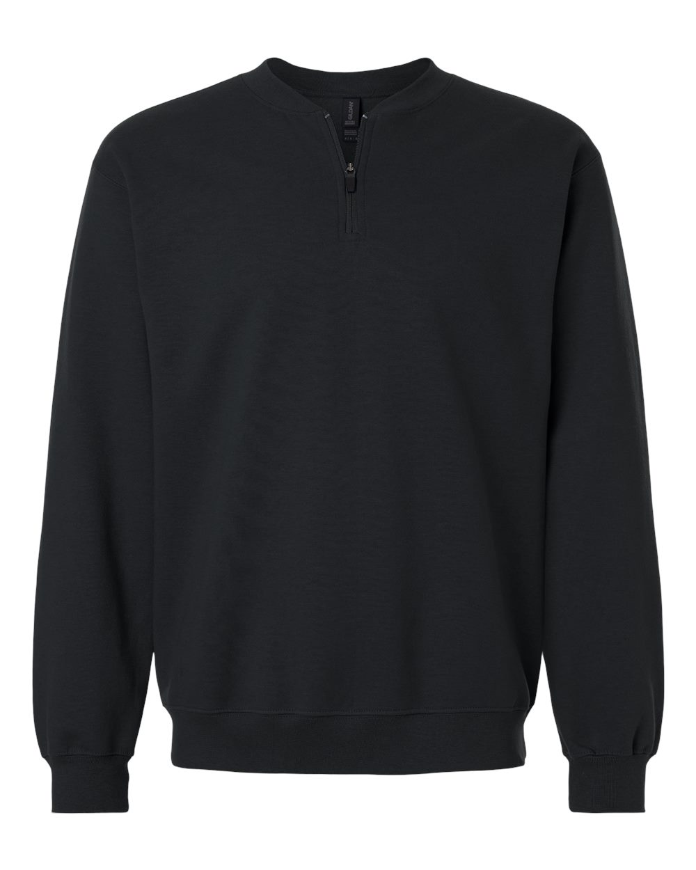 Gildan SF008 - Unisex Softstyle® Midweight Quarter-Zip Sweatshirt - Black