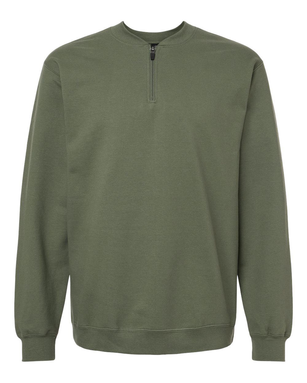 Gildan SF008 - Unisex Softstyle® Midweight Quarter-Zip Sweatshirt - Military Green