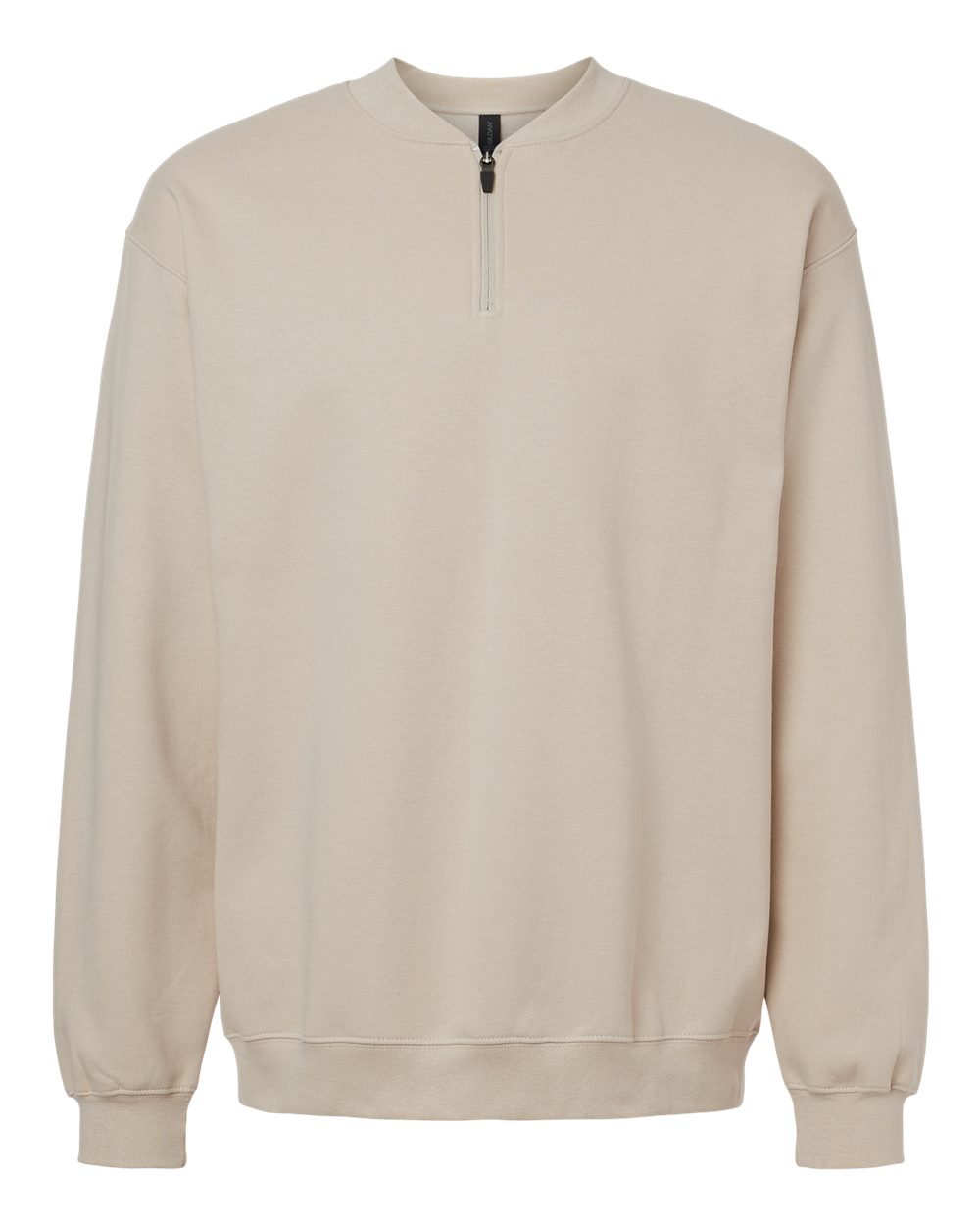 Gildan SF008 - Unisex Softstyle® Midweight Quarter-Zip Sweatshirt - Sand