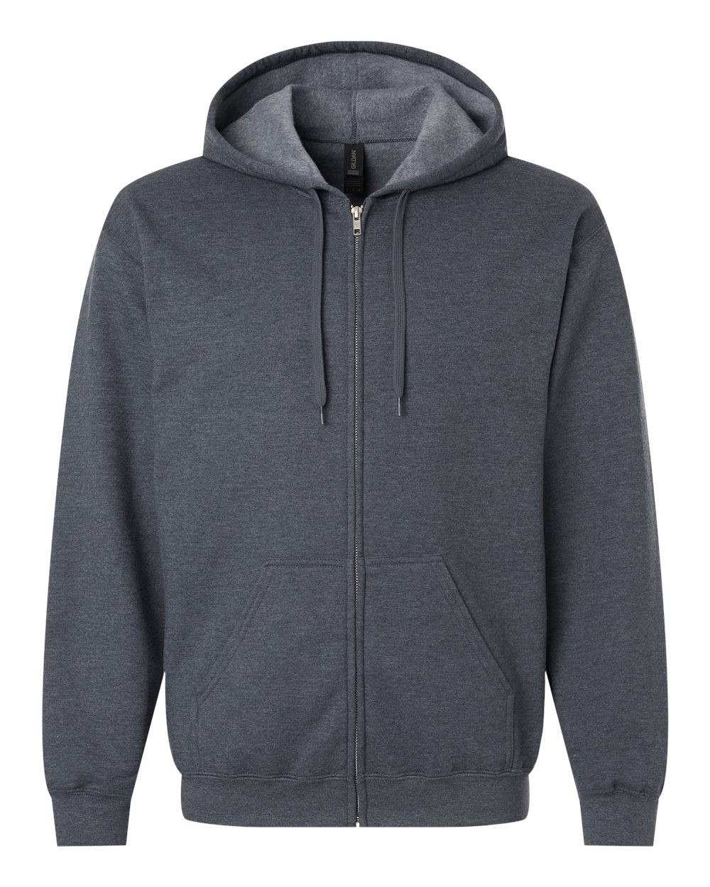 Gildan SF600 - Unisex Softstyle® Midweight Full-Zip Hooded Sweatshirt - Dark Heather