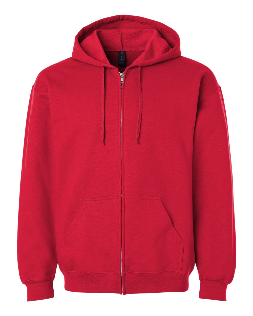 Gildan SF600 - Unisex Softstyle® Midweight Full-Zip Hooded Sweatshirt - Red