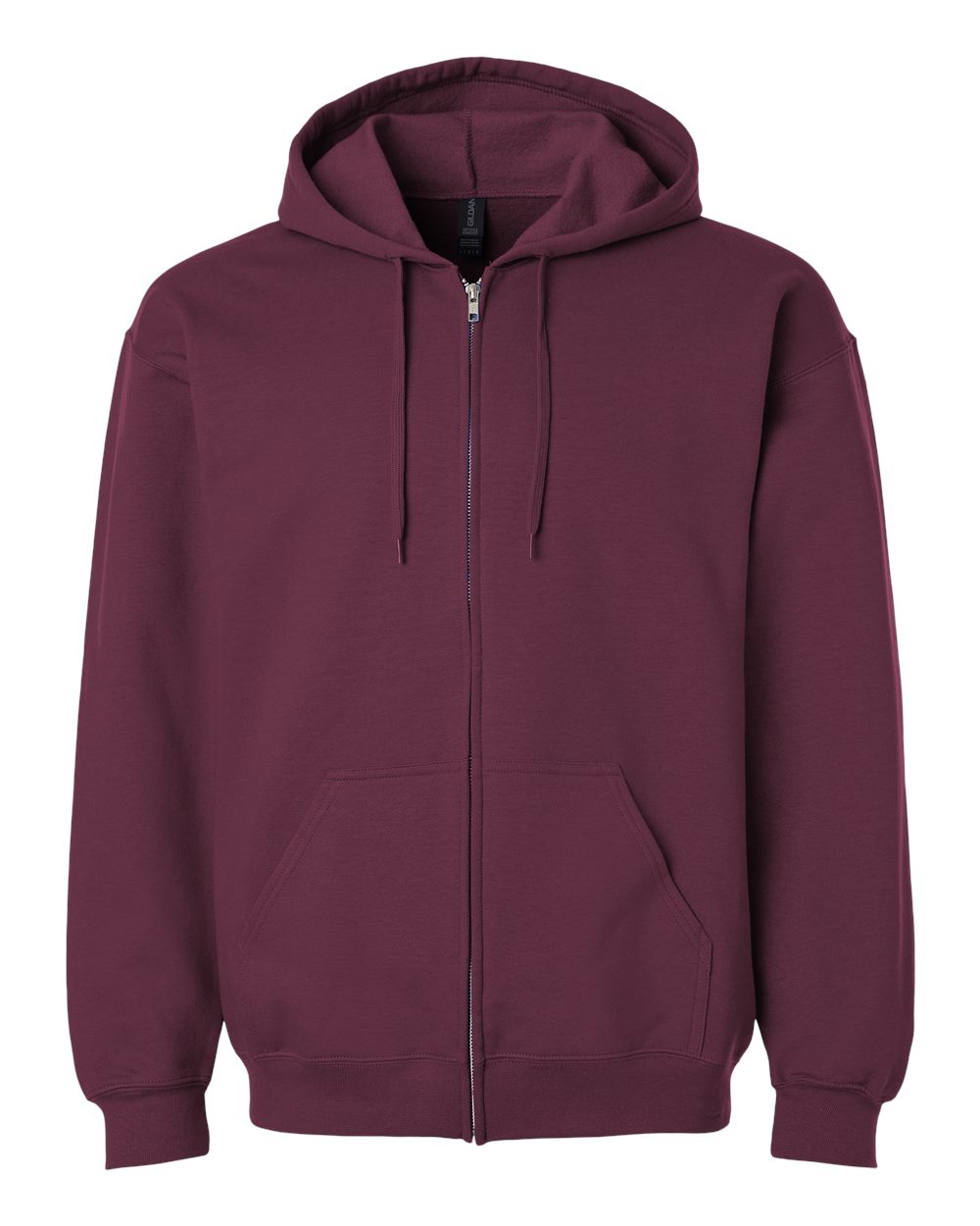 Gildan SF600 - Unisex Softstyle® Midweight Full-Zip Hooded Sweatshirt - Maroon