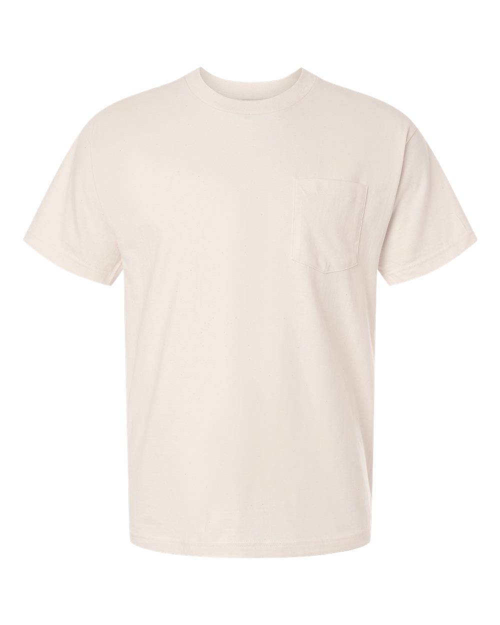 Hanes 5190 - Unisex Beefy-T® Pocket T-Shirt - Natural