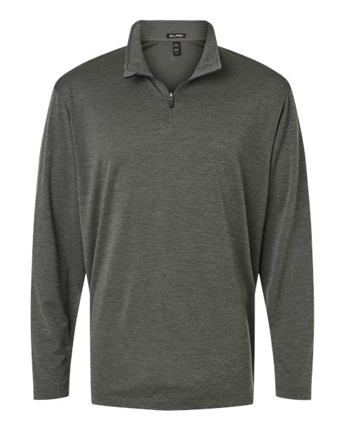 AllPro Men's Pro-Lock Performance Mélange Quarter-Zip Pullover 4HM700