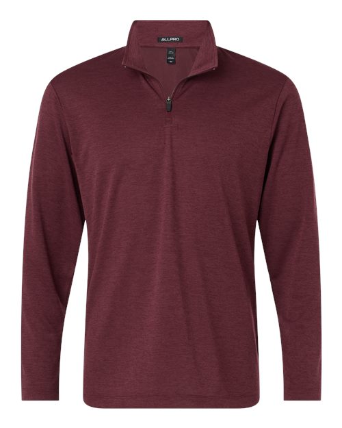 AllPro Men's Pro-Lock Performance Mélange Quarter-Zip Pullover 4HM700