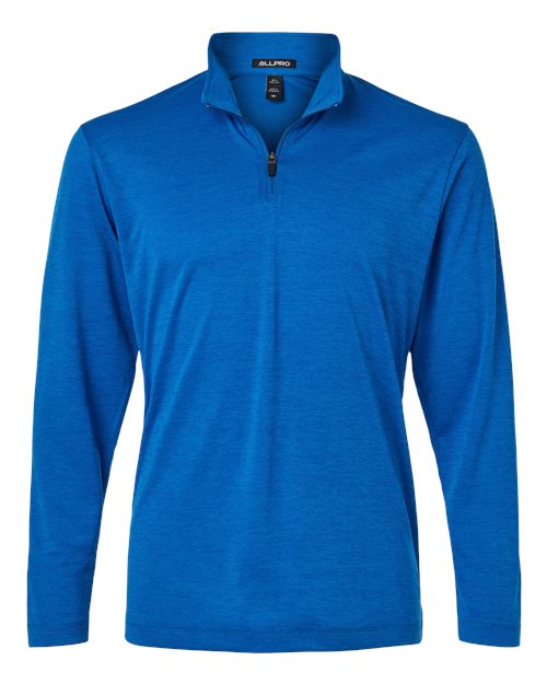 AllPro Men's Pro-Lock Performance Mélange Quarter-Zip Pullover 4HM700