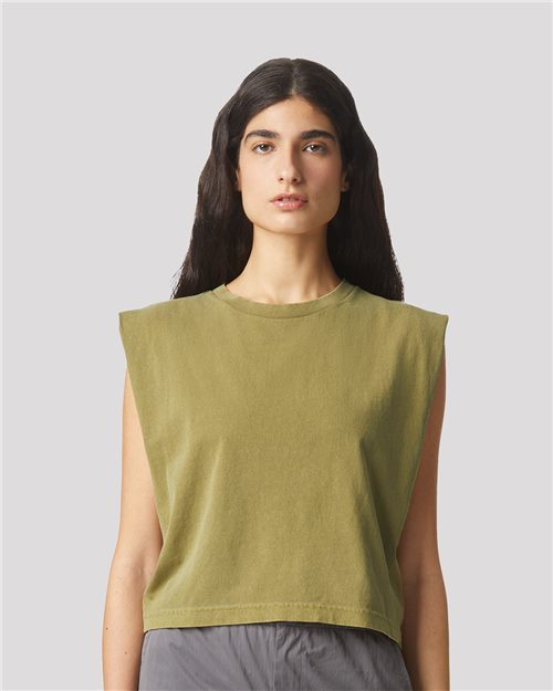 American Apparel Women's Garment-Dyed Heavyweight Muscle Tee 307GD
