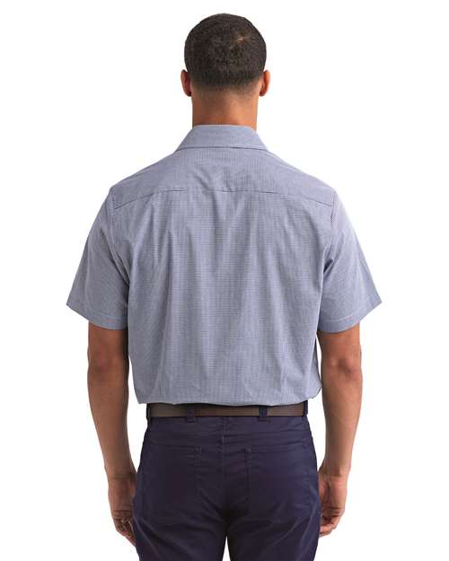 Artisan Collection by Reprime Men's Microcheck Gingham Cotton Shirt RP221