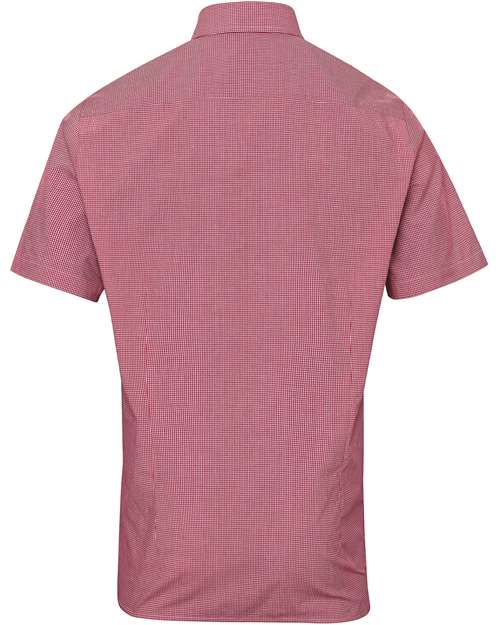 Artisan Collection by Reprime Men's Microcheck Gingham Cotton Shirt RP221