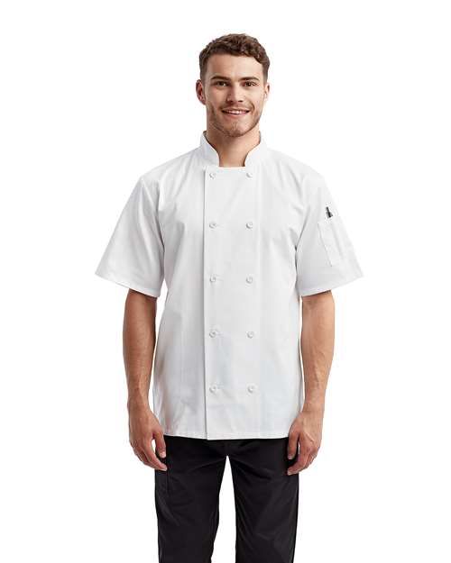 Artisan Collection by Reprime Unisex Short Sleeve Recycled Chef Coat RP656