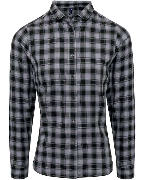 Artisan Collection by Reprime Women's Mulligan Check Cotton Dress Shirt RP350
