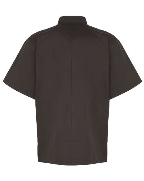 Artisan Collection by Reprime Unisex Ten Studded Front Short Sleeve Chef Coat RP664