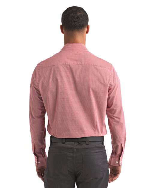 Artisan Collection by Reprime Men's Microcheck Gingham Cotton Shirt RP220