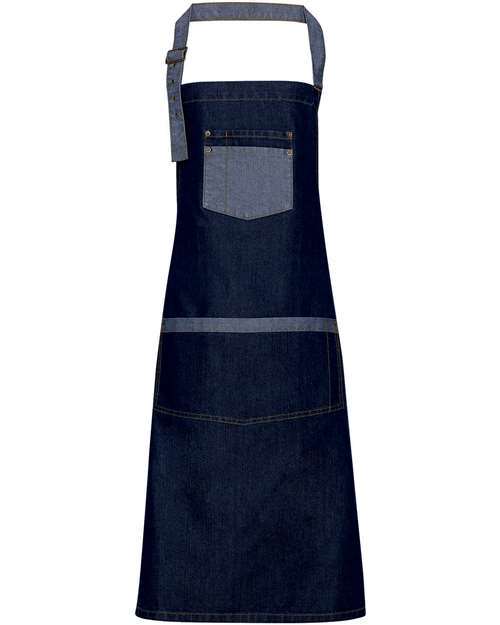 Artisan Collection by Reprime Domain Contrast Denim Bib Apron RP127