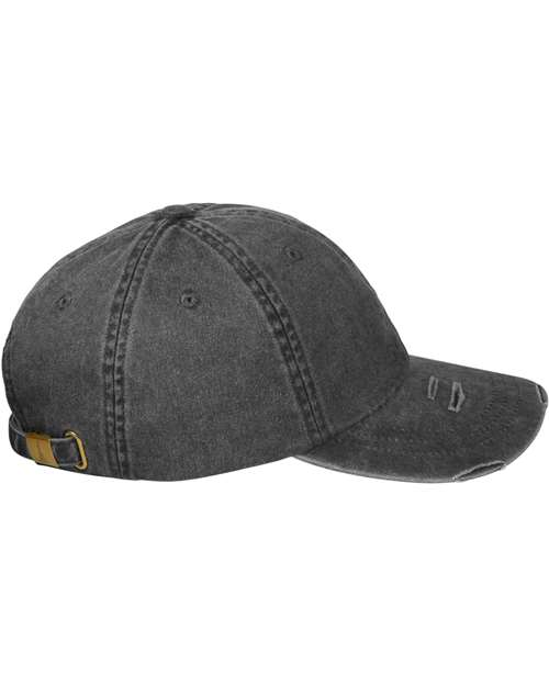 Adams Headwear Classic Pigment Distressed Dad Hat LP108