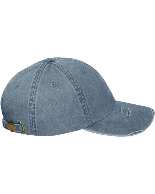 Adams Headwear Classic Pigment Distressed Dad Hat LP108