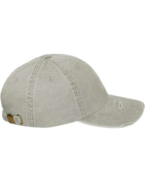 Adams Headwear Classic Pigment Distressed Dad Hat LP108