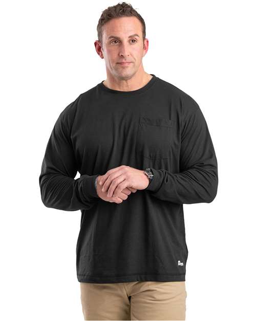 Berne Apparel Men's Performance Long Sleeve Pocket T-Shirt BSM39
