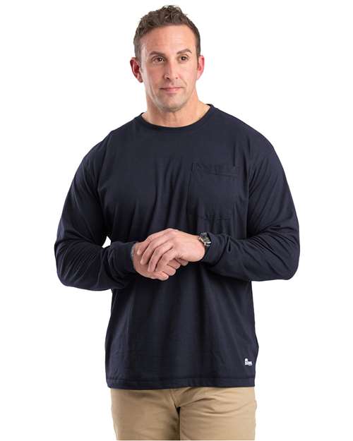 Berne Apparel Men's Performance Long Sleeve Pocket T-Shirt BSM39