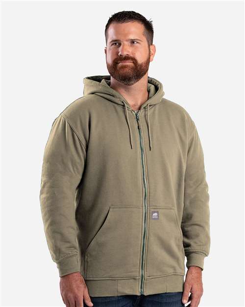 Berne Apparel Men's Tall Heritage Thermal-Lined Full-Zip Hooded Sweatshirt SZ101T