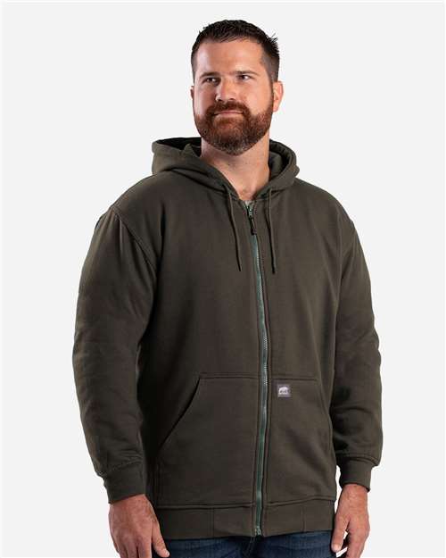 Berne Apparel Men's Tall Heritage Thermal-Lined Full-Zip Hooded Sweatshirt SZ101T
