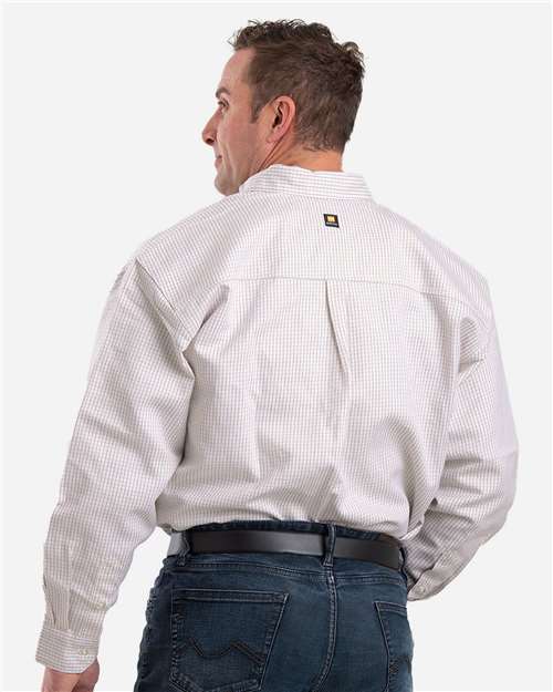 Berne Apparel Men's Flame-Resistant Down Plaid Work Shirt FRSH21