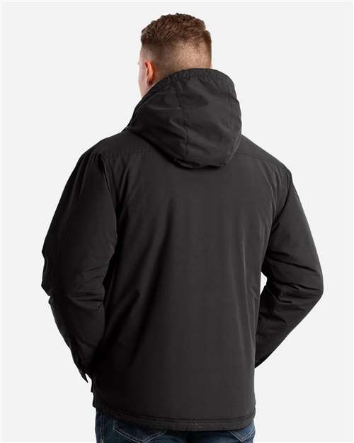 Berne Apparel Men's Highland Quilt-Lined Micro-Duck Hooded Jacket HJ67