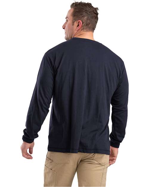 Berne Apparel Men's Tall Performance Long Sleeve Pocket T-Shirt BSM39T