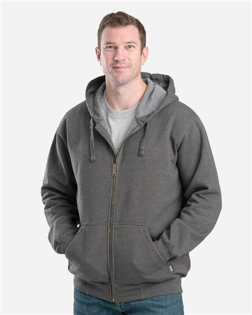 Berne Apparel Men's Heritage Full-Zip Hooded Sweatshirt SZ413