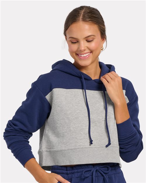 Boxercraft Women's Cropped Fleece Hooded Sweatshirt BW5404