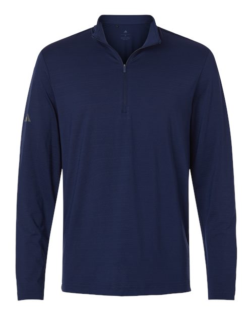 Adidas Men's Textured Stripe Quarter-Zip Pullover A708