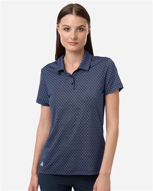 Adidas Women's 4-Way Stretch Printed Polo A717