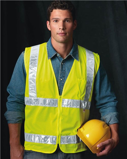 Bayside Unisex USA-Made Mesh Safety Vest 3785