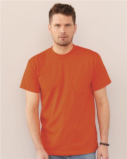 Bayside Unisex USA-Made 50/50 Pocket T-Shirt 1725