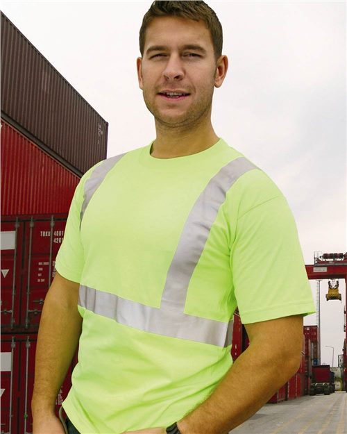 Bayside Unisex USA-Made 50/50 High Visibility T-Shirt 3752
