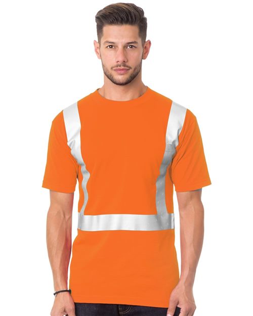 Bayside Unisex USA-Made 50/50 High Visibility Pocket T-Shirt 3772