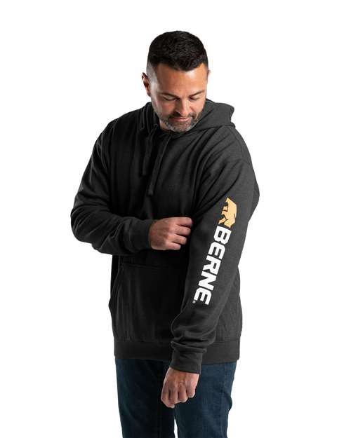 Berne Apparel Men's Tall Signature Sleeve Hooded Sweatshirt SP401T