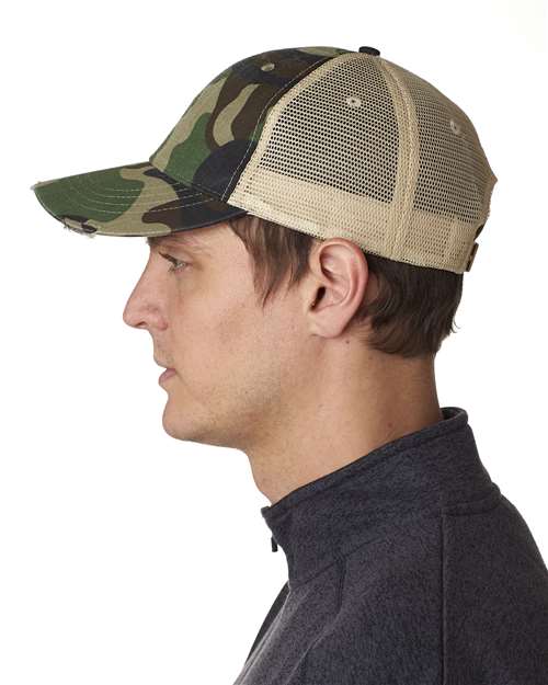 Adams Headwear Ollie Distressed Trucker Cap OL102