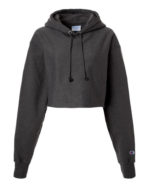 Champion Women's Reverse Weave® Hooded Cropped Sweatshirt RW01W