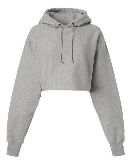 Champion Women's Reverse Weave® Hooded Cropped Sweatshirt RW01W
