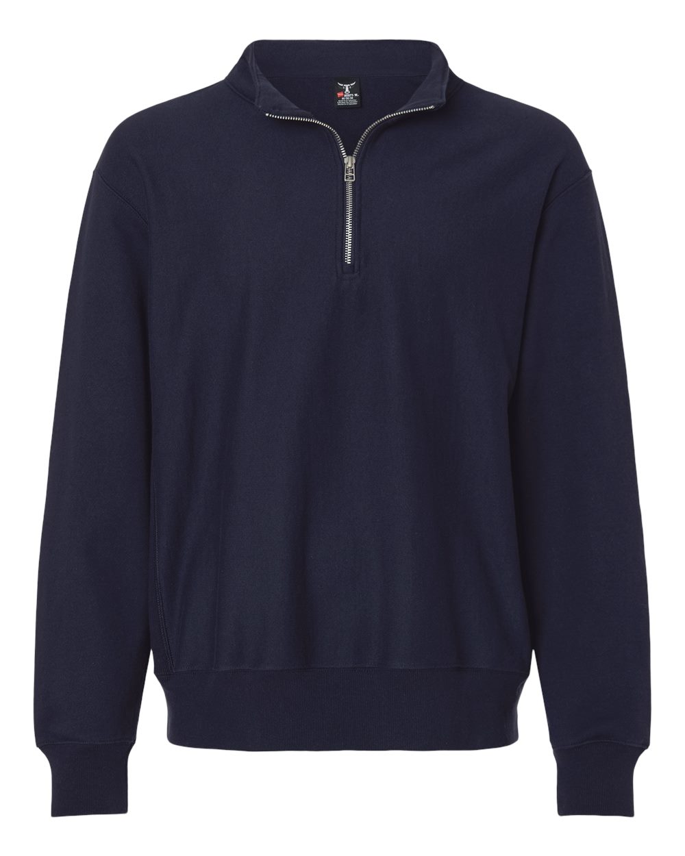 Hanes OG900 - Unisex Beefy® Sweats Premium Heavyweight Quarter-Zip Sweatshirt - Athletic Navy