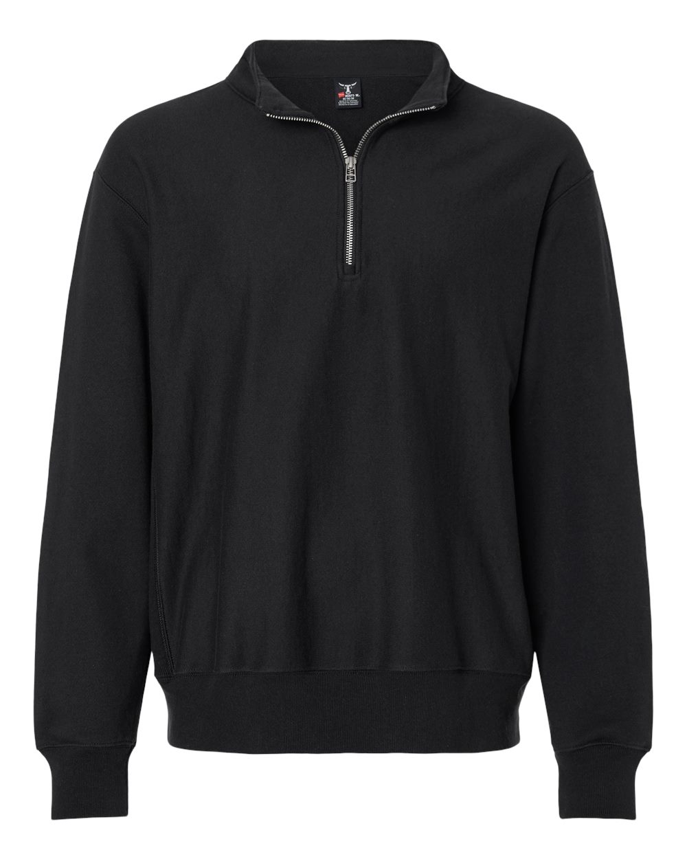 Hanes OG900 - Unisex Beefy® Sweats Premium Heavyweight Quarter-Zip Sweatshirt - Black