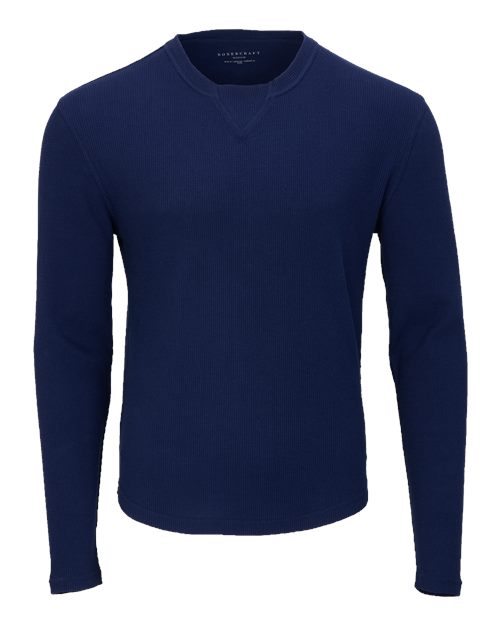 Boxercraft Men's Waffle Knit Long Sleeve T-Shirt BM3103