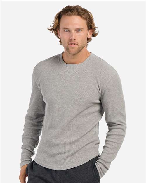 Boxercraft Men's Waffle Knit Long Sleeve T-Shirt BM3103