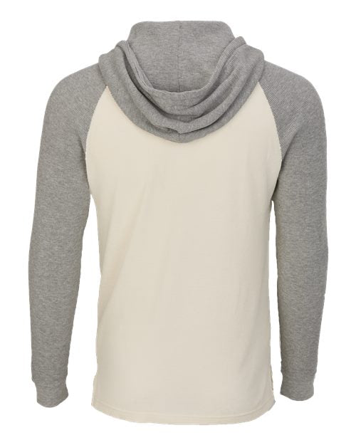 Boxercraft Unisex Waffle Knit Pullover Hooded Long Sleeve T-Shirt BM3702