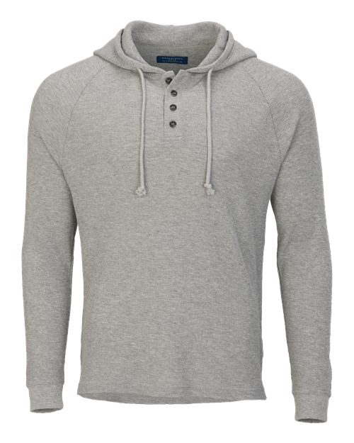 Boxercraft Unisex Waffle Knit Pullover Hooded Long Sleeve T-Shirt BM3702