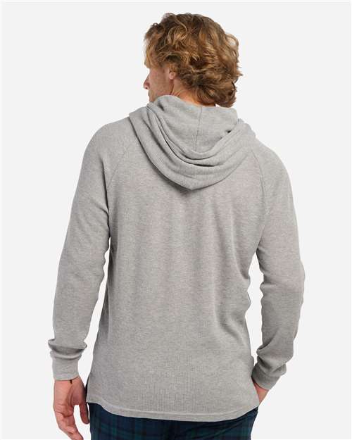 Boxercraft Unisex Waffle Knit Pullover Hooded Long Sleeve T-Shirt BM3702