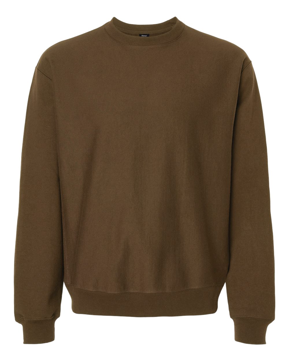 Hanes OG600 - Unisex Beefy® Sweats Premium Heavyweight Crewneck Sweatshirt - Army Brown