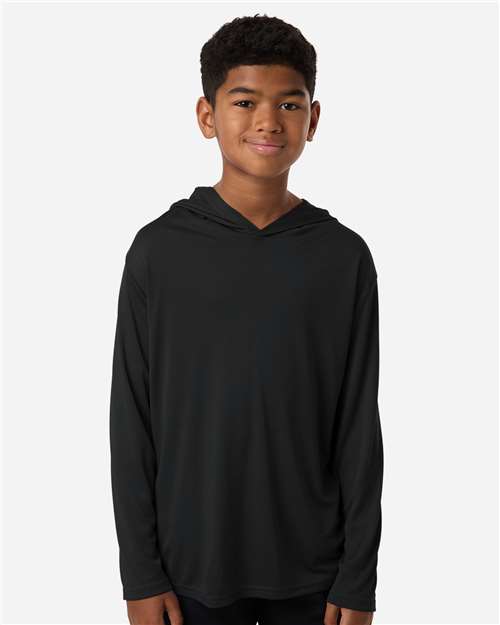 AllPro Youth Pro-Lock Performance Hooded Long Sleeve T-Shirt 48510Y